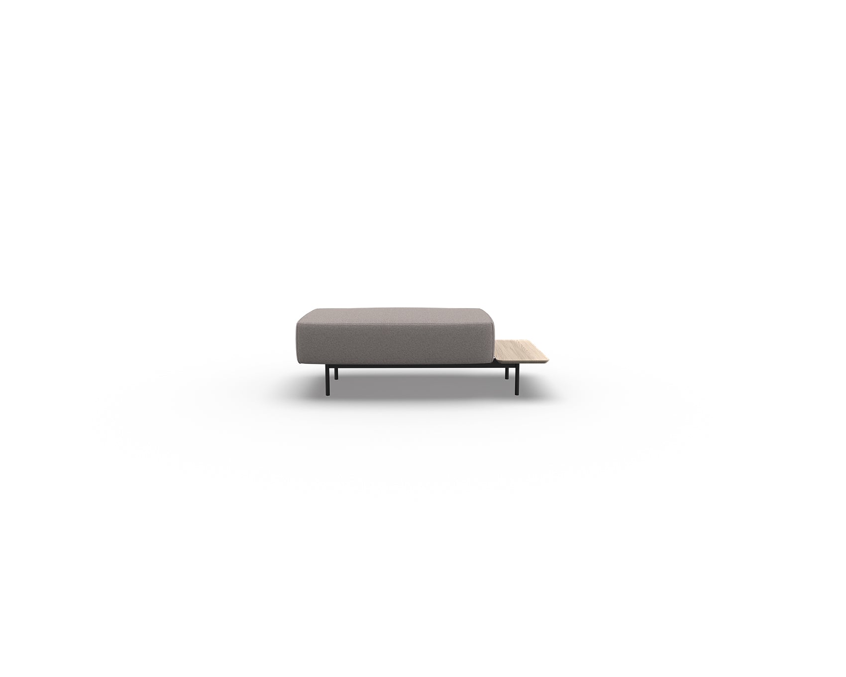 Noon Sofa Ottoman with Right Shelf
